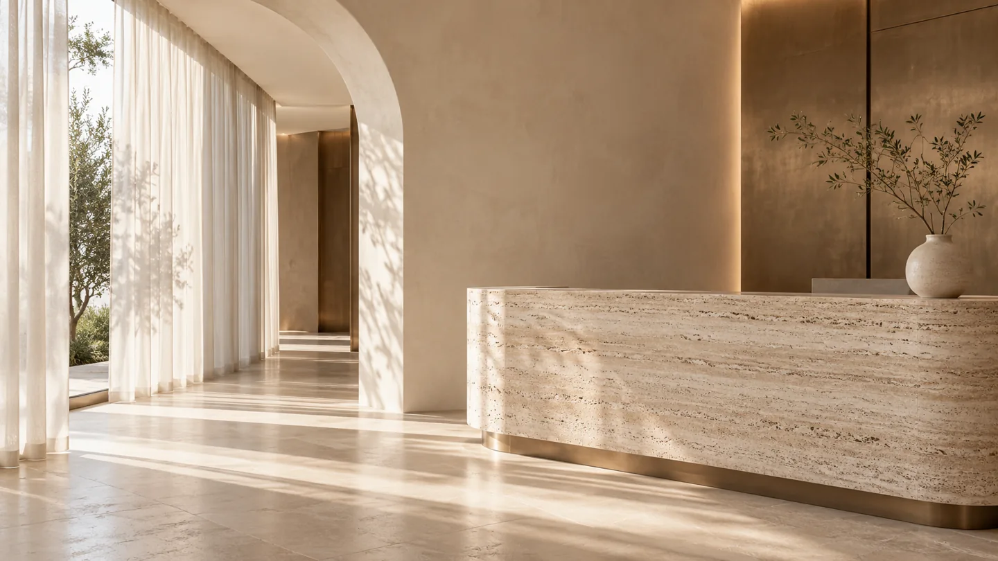 Light-filled clinic architecture in our fictional Nordklinikken design study